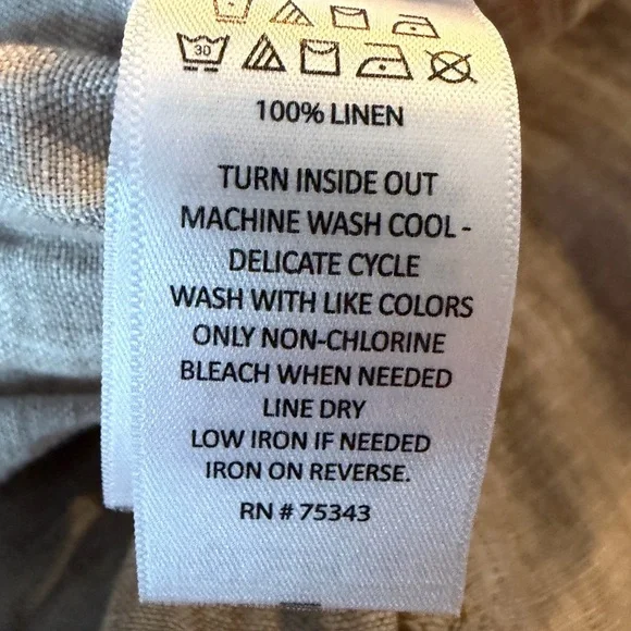 Cynthia Rowley Tan Linen Pants size XL - Picture 8 of 9